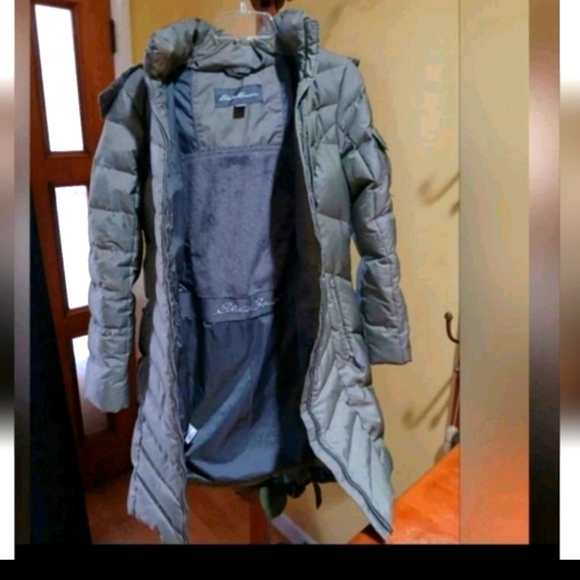 Ladies Eddie Bauer Down Sun Valley Parka jacket coat Size Small - Picture 8 of 10